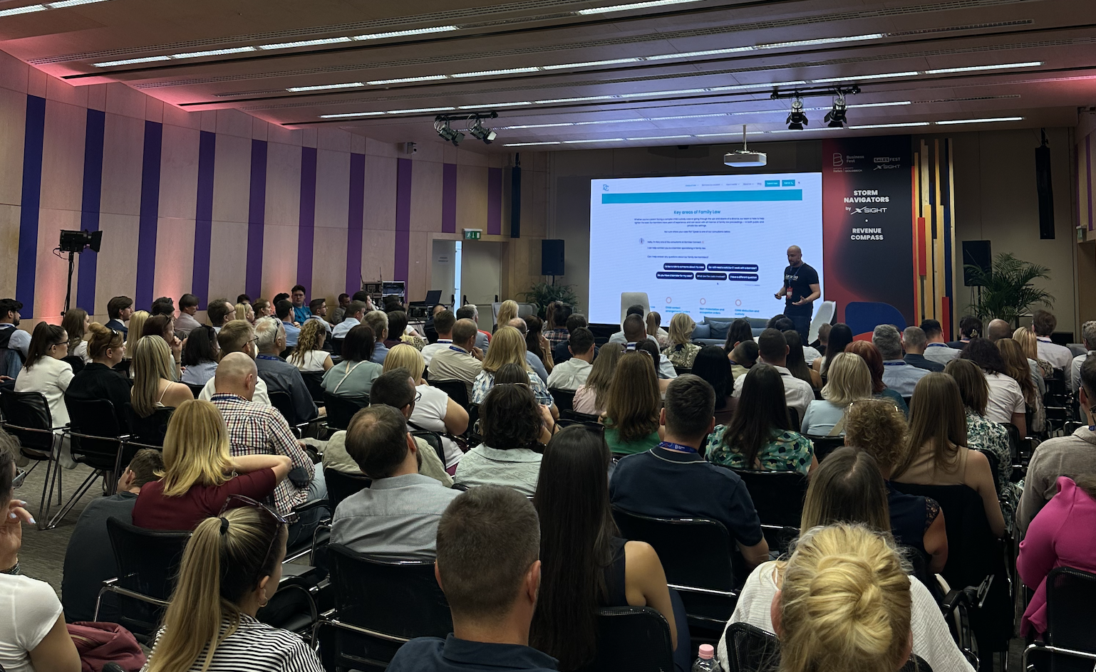 Attila Csak speaking at Business Fest